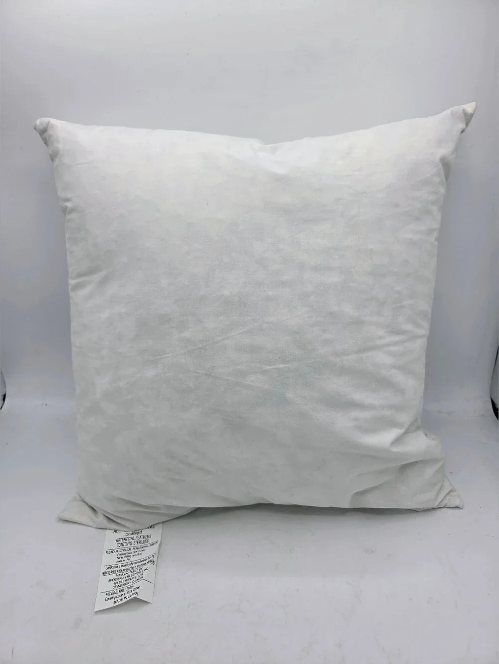 Luxury Hand-Beaded Cream Pillow 16x16 – Pearl Amber Crystal Feather Throw Pillow